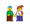 Two children minifigures